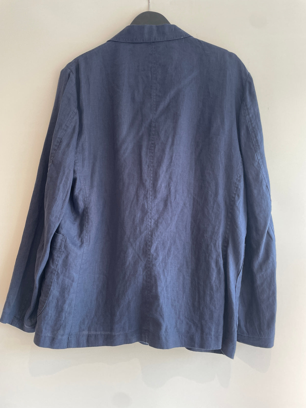 Mango linen blazer Navy Size Large