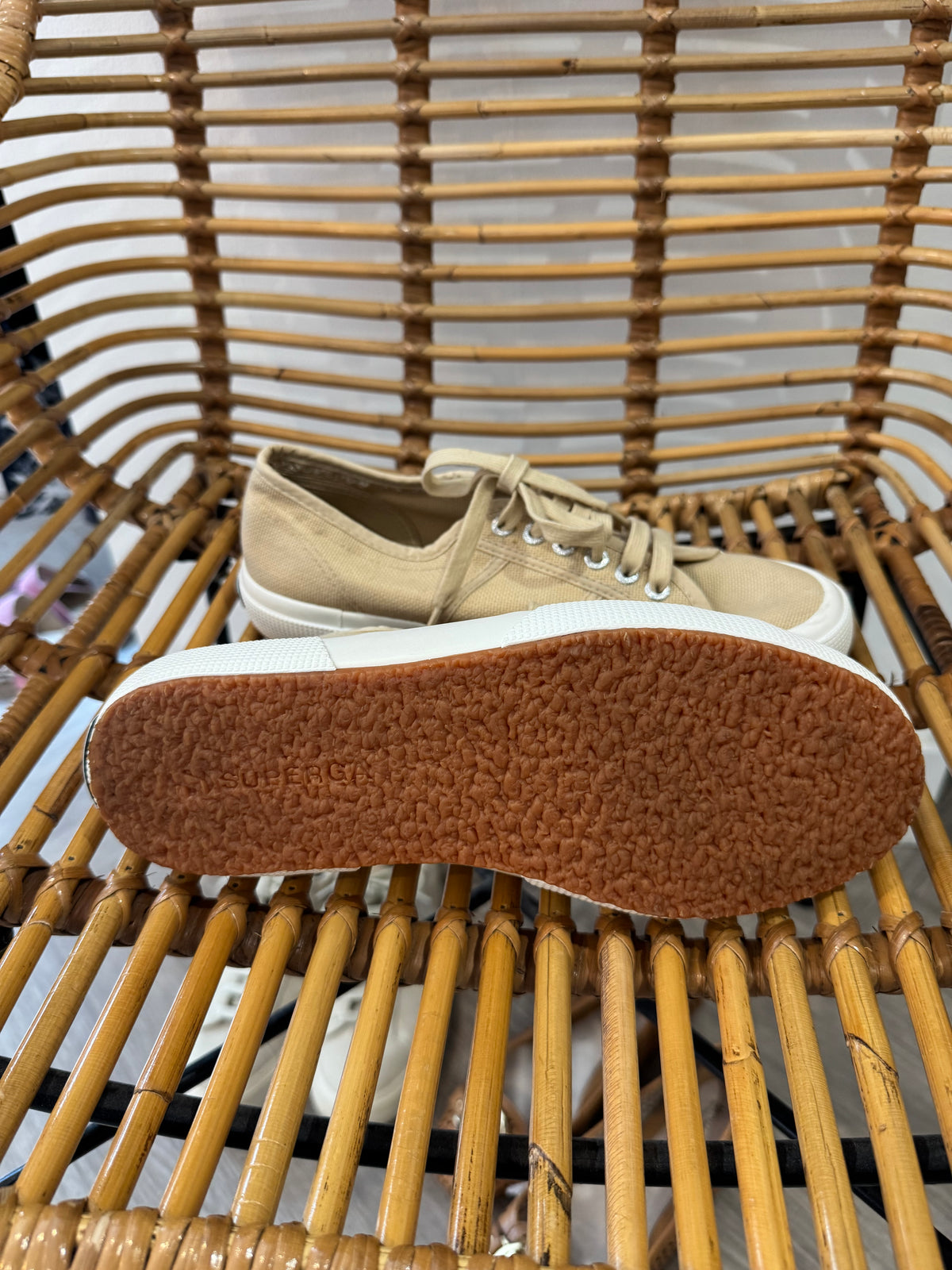 Superga canvas trainer Sand Size 6.5