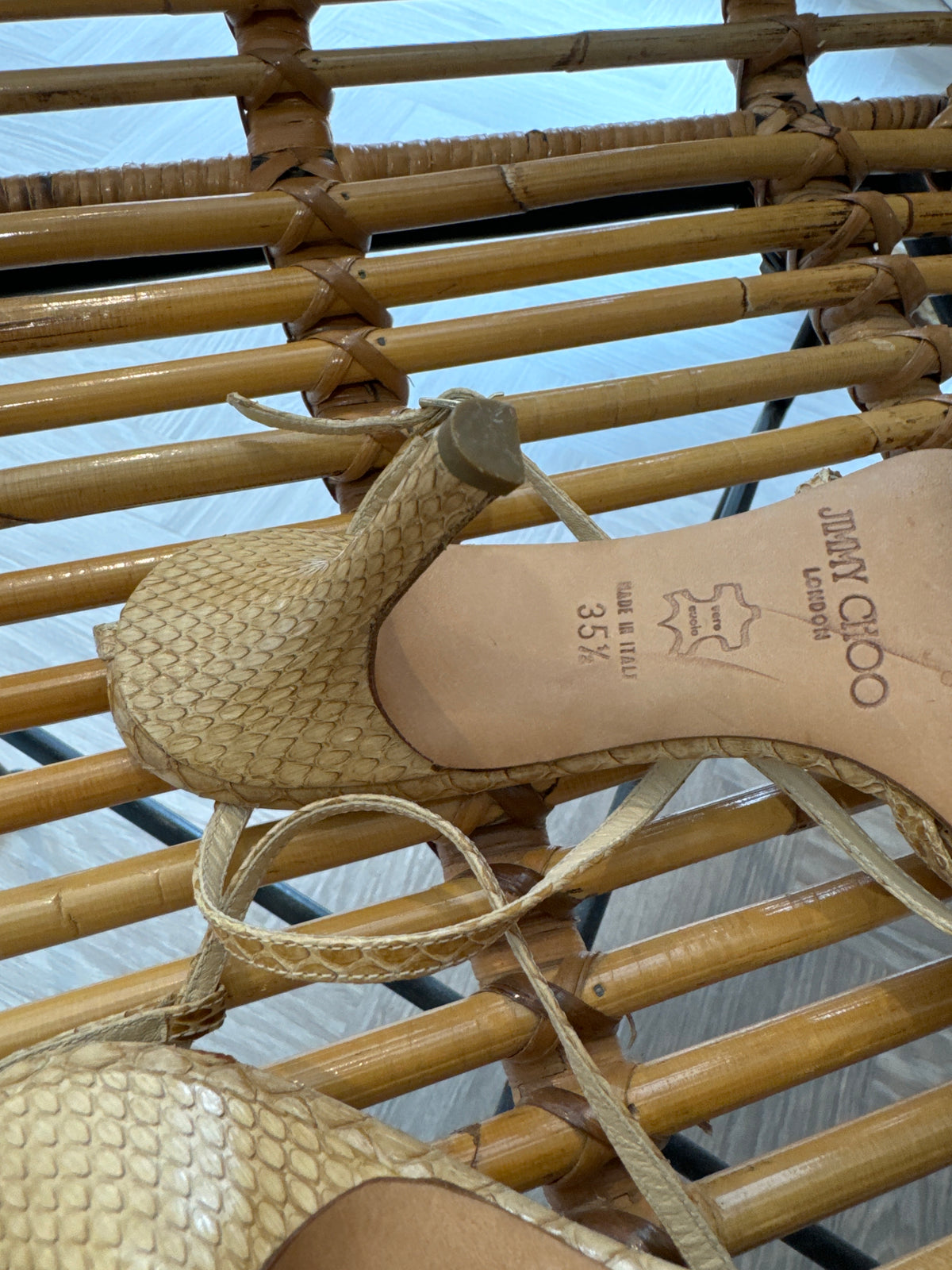 Jimmy Choo Sandal Beige Size 3.5