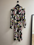 Autograph print dress Blush/choc/lime Size 18