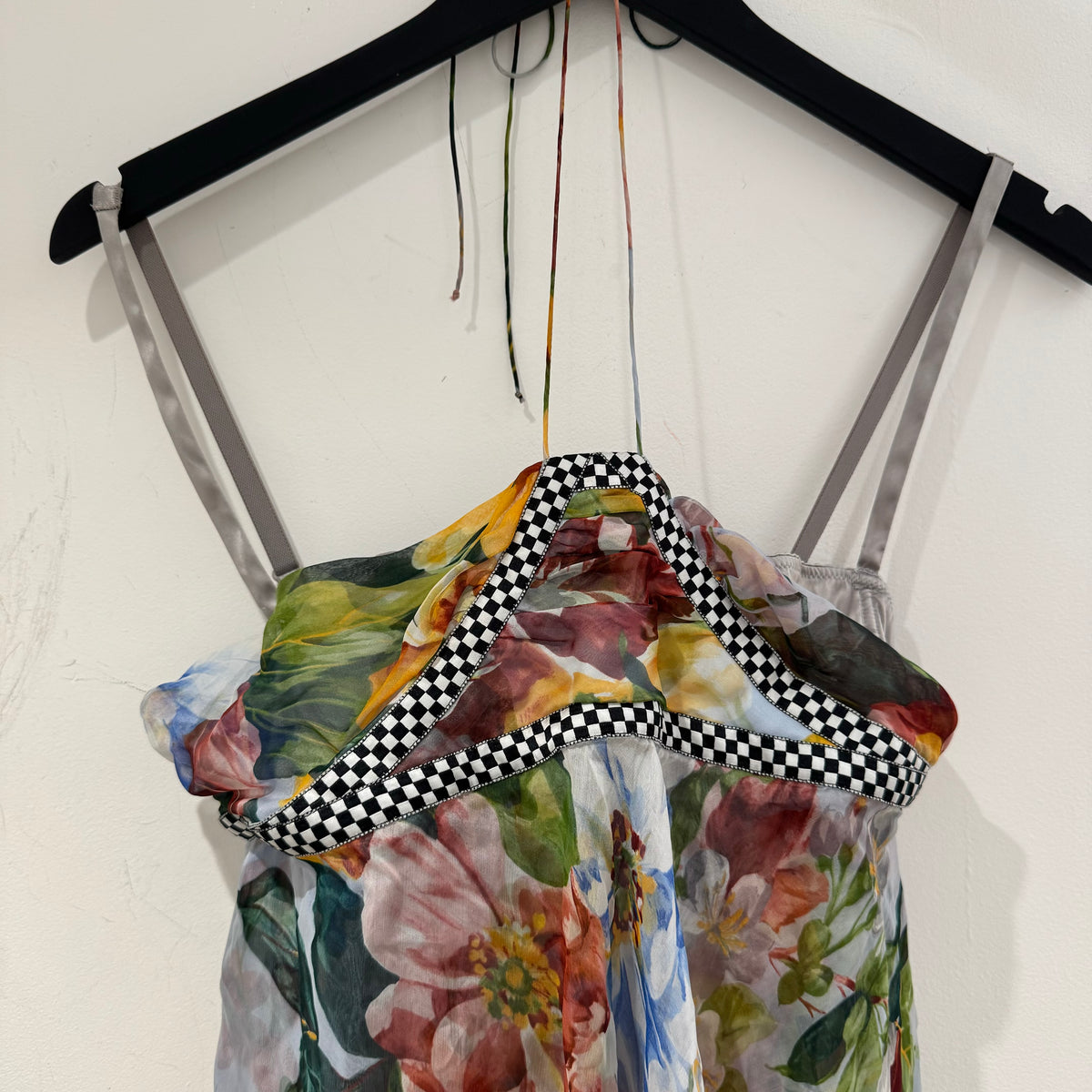 Dolce & Gabanna floral print silk bralette top Multi 40