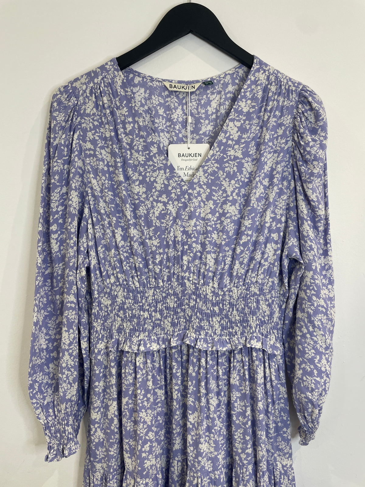 Baukjen Elisabetta dress Pale Lavender Floral Sprig Print Size 14