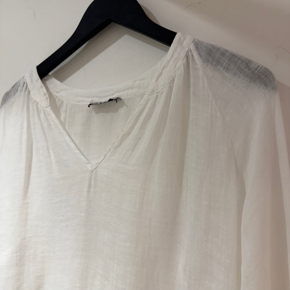 NRBY linen popover blouse White size Small