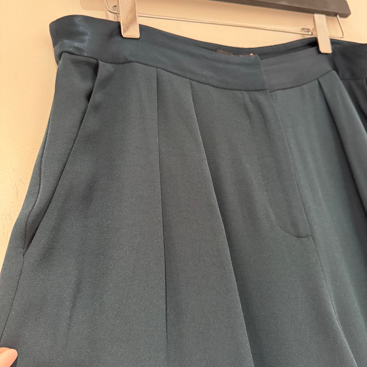 Phase Eight Lunar Twighlight satin cullotte Emerald UK 12