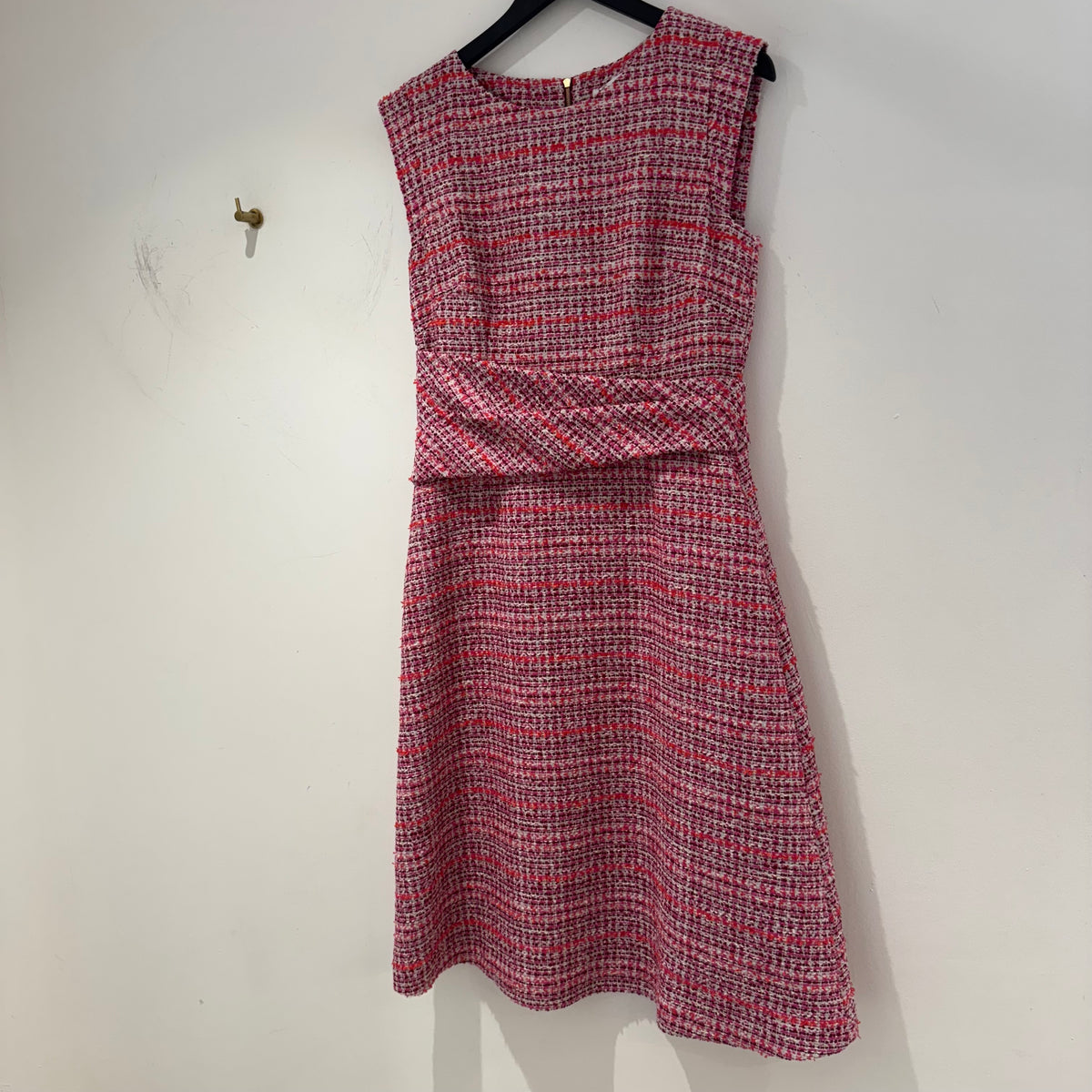 The Fold boucle pinafore dress Pinks Size 12