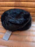 Helen Moore Hat Faux Fur Pill Box Hat Black