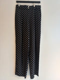 Mondi polka dot trouser Black/White Size XS