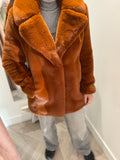 Hobbs faux fur coat Ginger Size Small