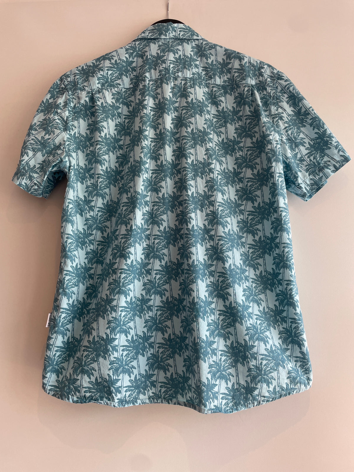 Peter Werth SS Shirt Palm print Seafoam Size Large