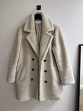 The White Label Teddy Coat Cream Size Medium