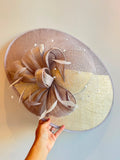 Snoxell & Gwyther Structured Bow Hatinator Lilac/Cream Large
