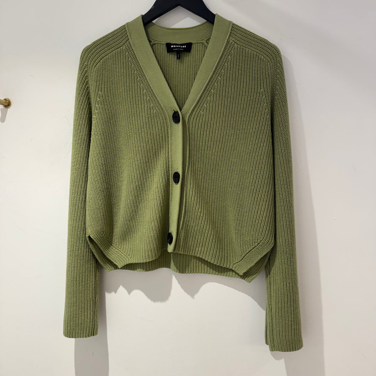 Whistles ribbed cardigan Sage Size Small