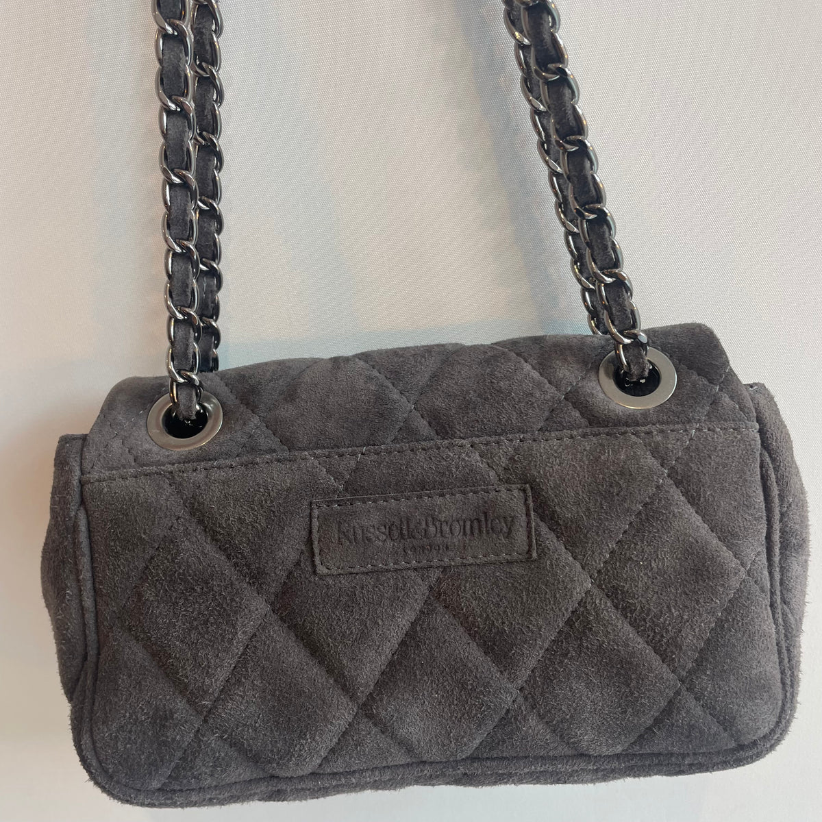 Russell & Bromley quilted chain bag Grey