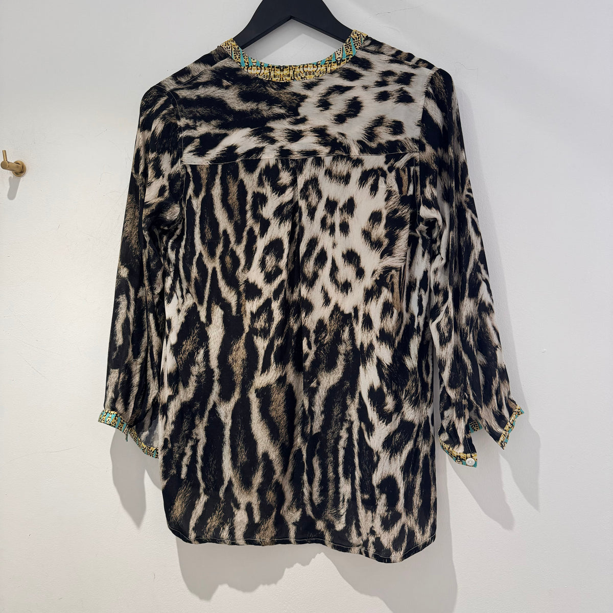 INOA Silk print blouse Browns Size 0