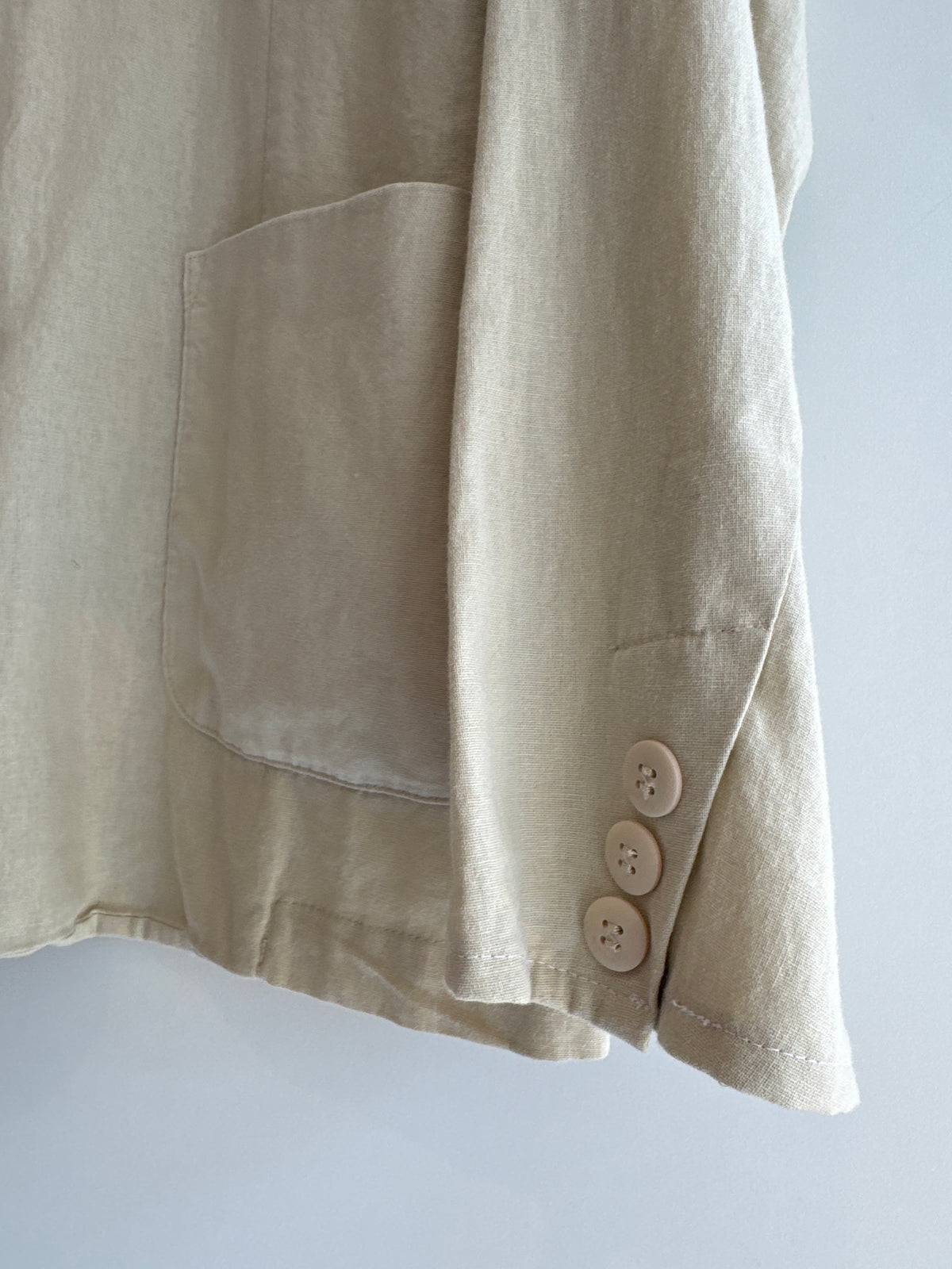 Folk linen mix blazer Oatmeal Size 4