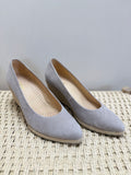 Gabor Suede Wedge Espadrille Taupe/Wedge 6