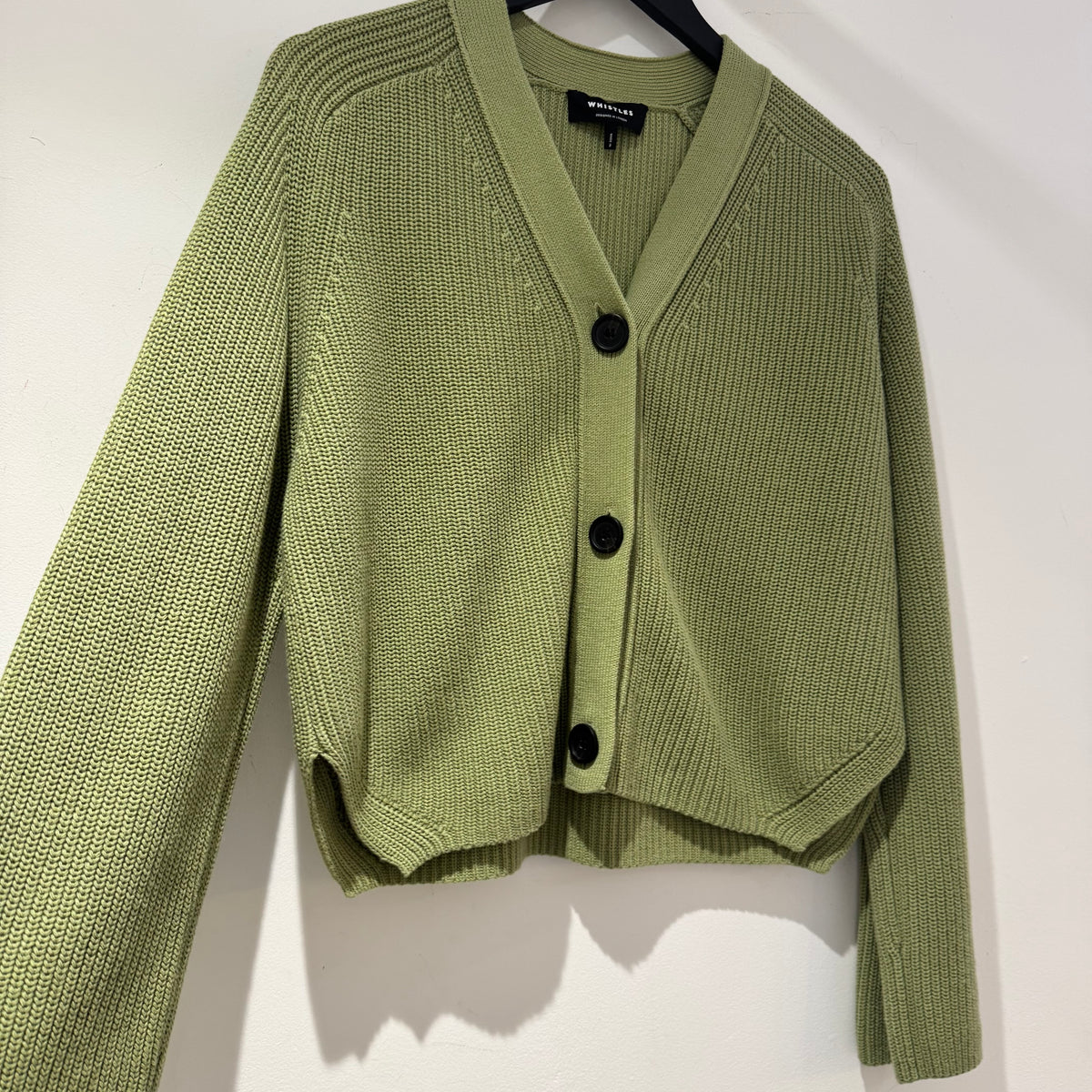 Whistles ribbed cardigan Sage Size Small
