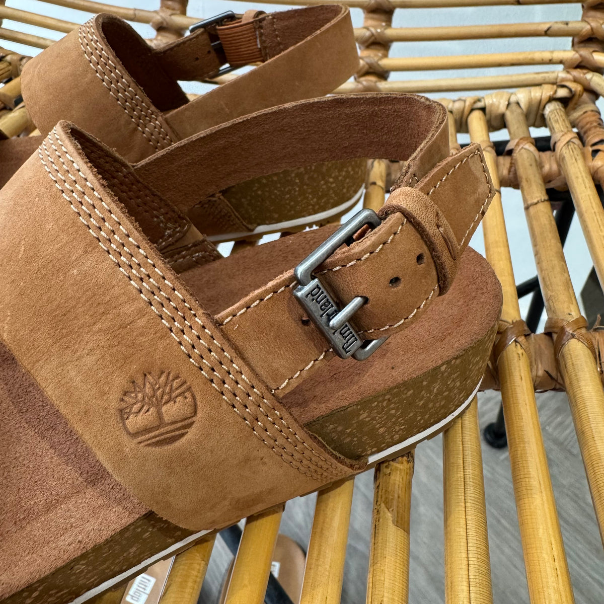 Timberland Suede Sandal Tan Size 4