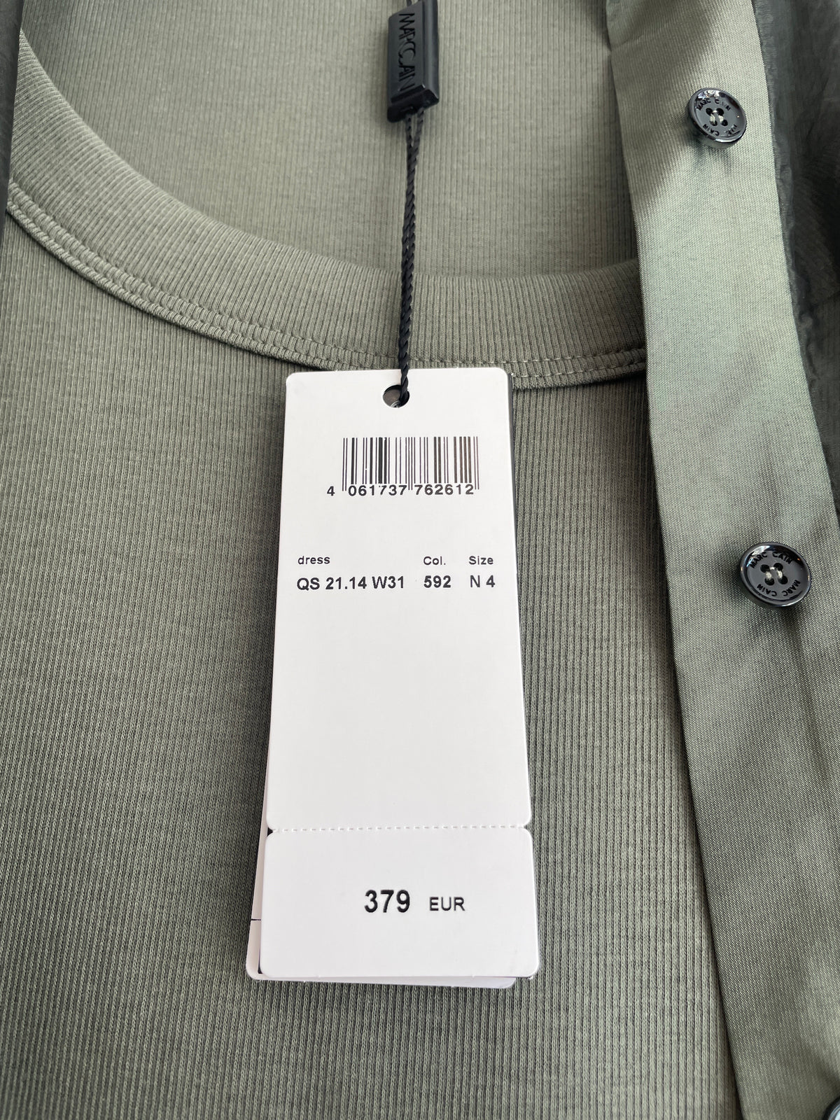 Marc Cain Sports Dress/Sheer coat Khaki Size 14