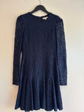 Reiss 1971 flippy lace dress Navy Size 8