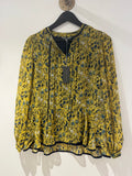 Laura Ashley Meadow Print Blouse Saffron/Multi Size 12
