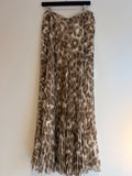 Mariagraziaseveri pleated palazzo pant Mink/white