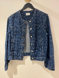 Hush denim leopard print Jacket Blue Size S/M