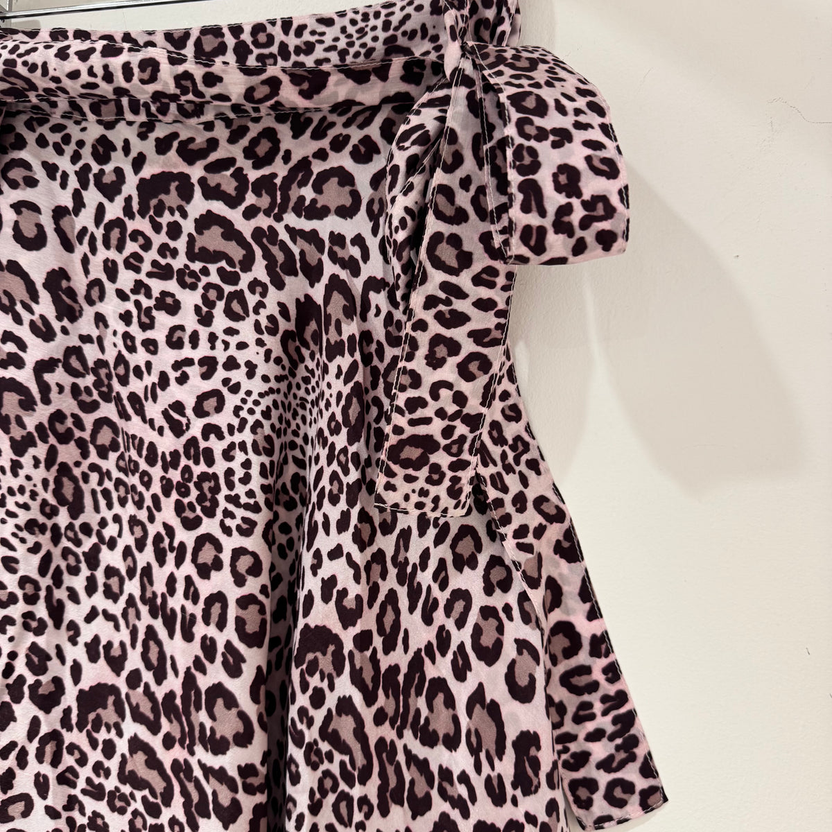 Charlotte Sparre leopard wrap skirt Blush/Burg O/S