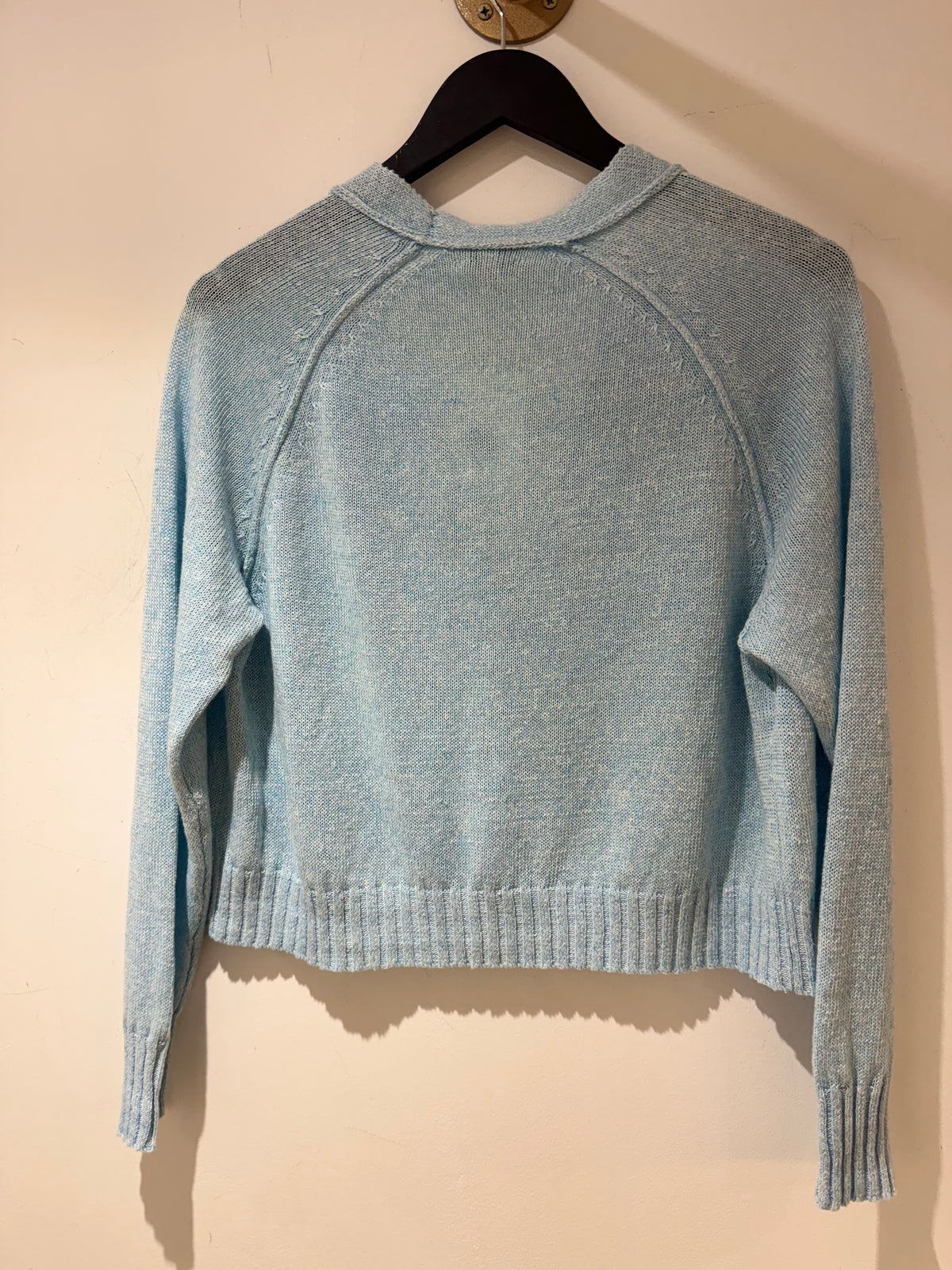 Kinross linen Cardigan Blue Twist Size XS