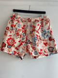 Grigio Swim Shorts Floral Coral Multi/Ivory/Blue Size Large