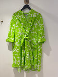 Essentiel Antwerp Print Shirt Dress Citrus Lime Size XS