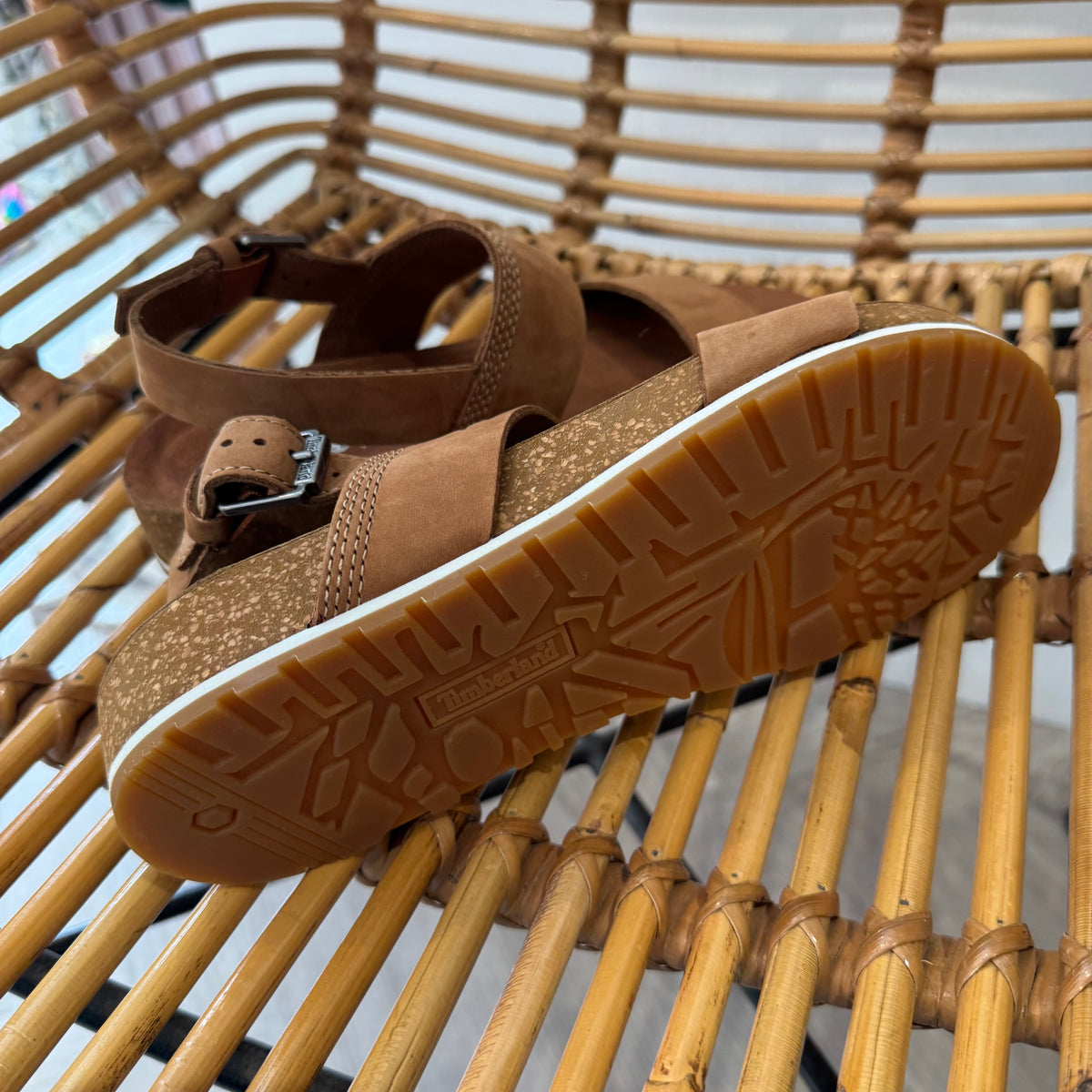 Timberland Suede Sandal Tan Size 4