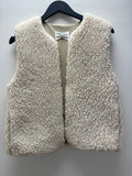 The Small Home Pure Wool Gilet Cream - Size small