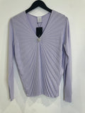 Madeleine Pleat Detail Jumper Lilac Size 14