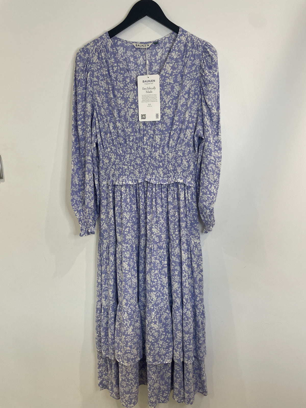 Baukjen Elisabetta dress Pale Lavender Floral Sprig Print Size 14