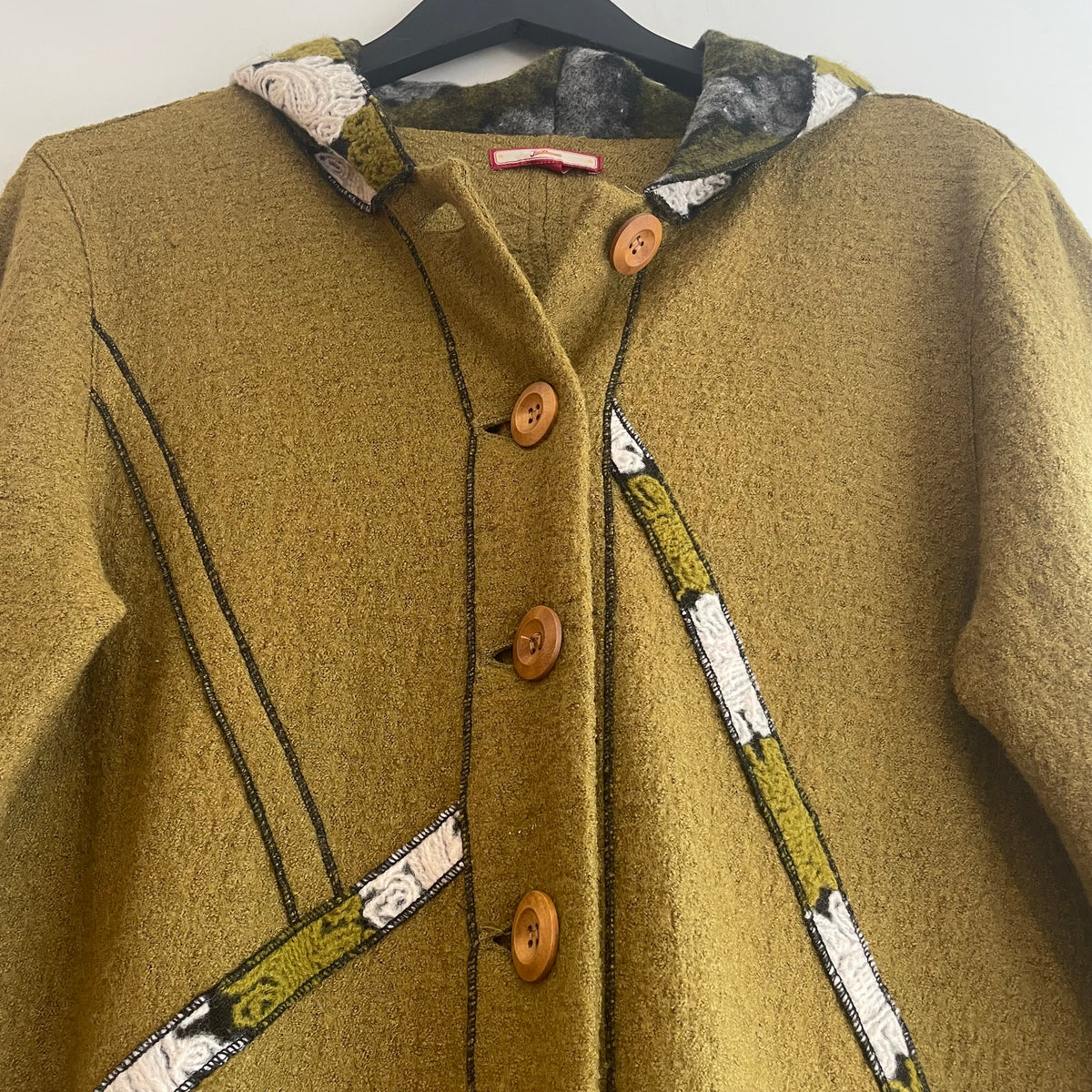 Joe Brown wool hooded coat Moss Green Size 10