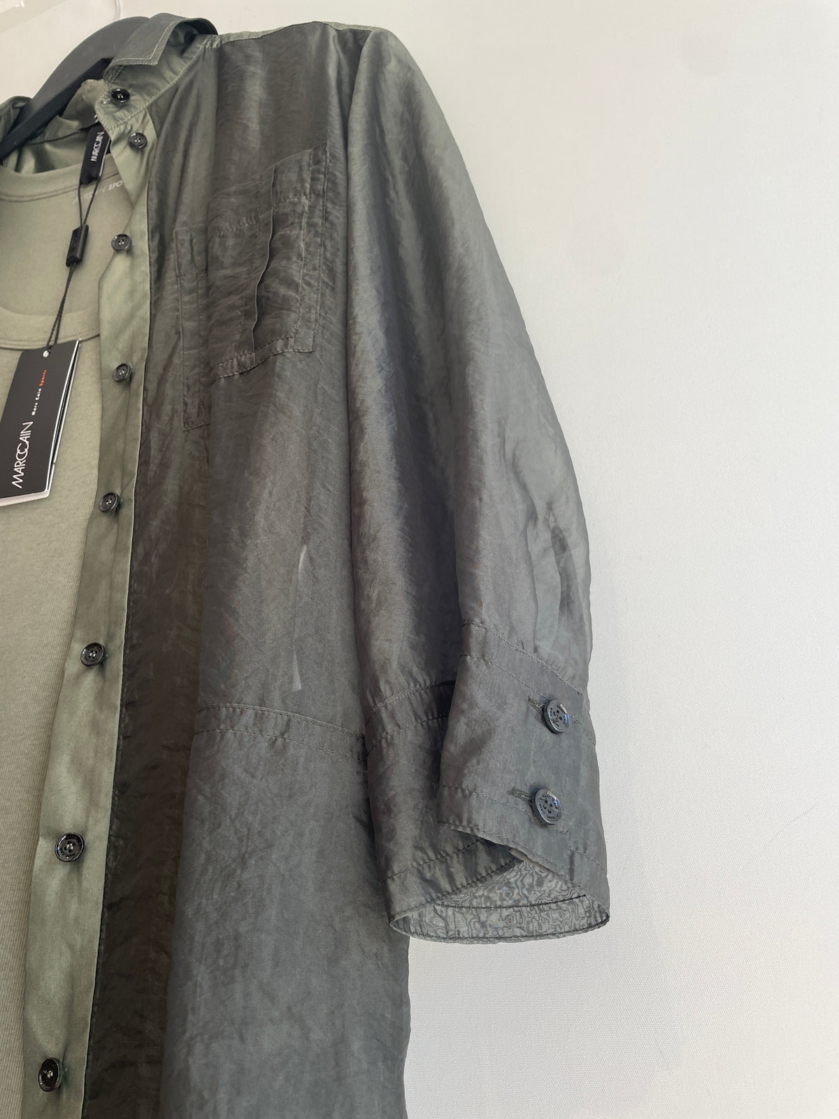 Marc Cain Sports Dress/Sheer coat Khaki Size 14