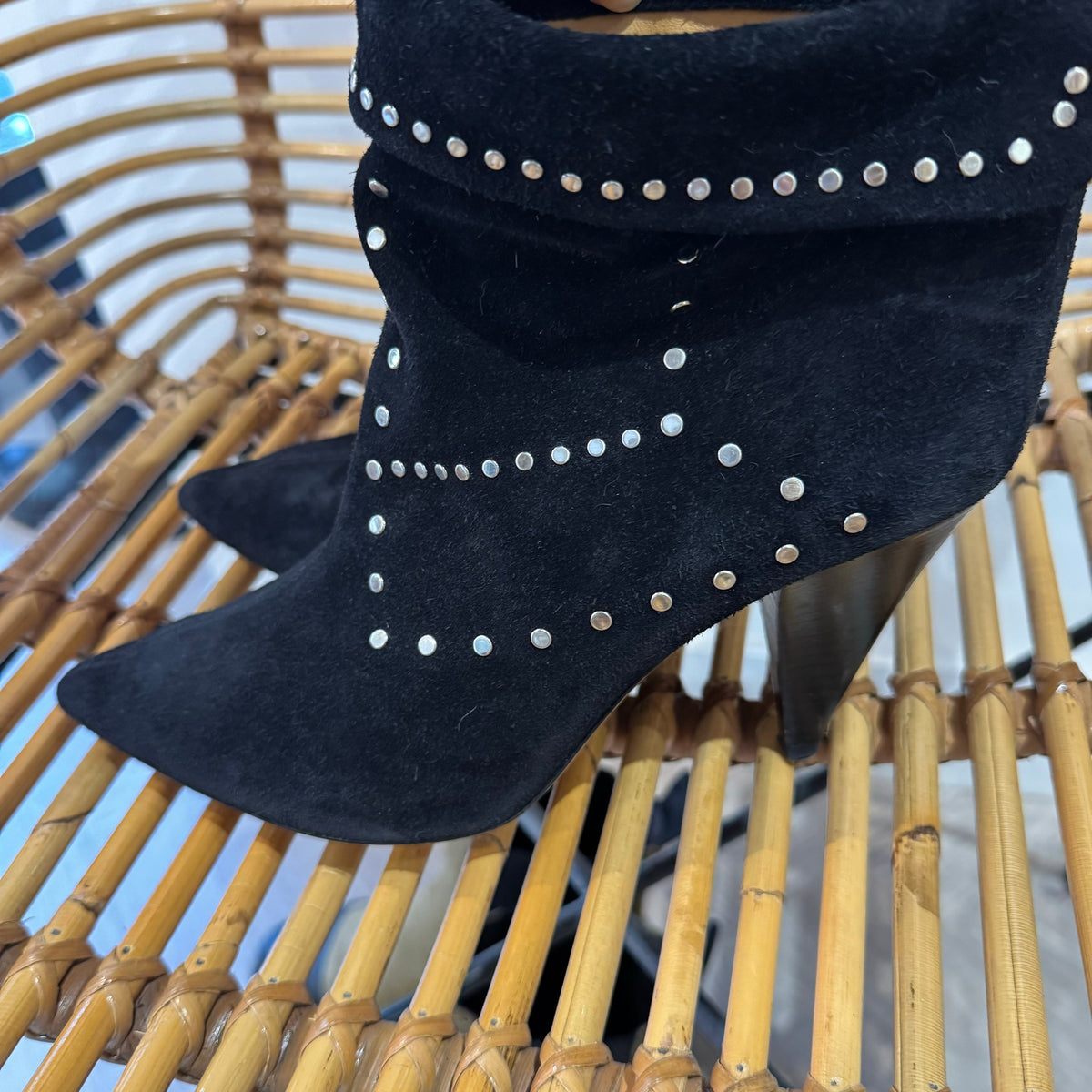 Isabel Marant suede stud boot Black Size 6