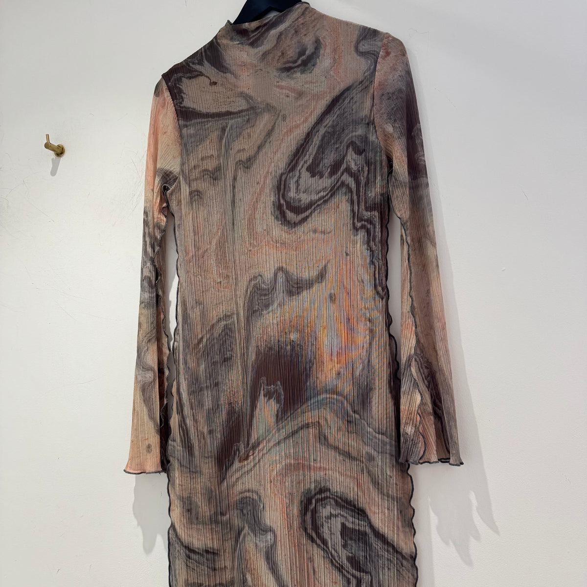 Anthropologie agate print dress dress Stone Size 14