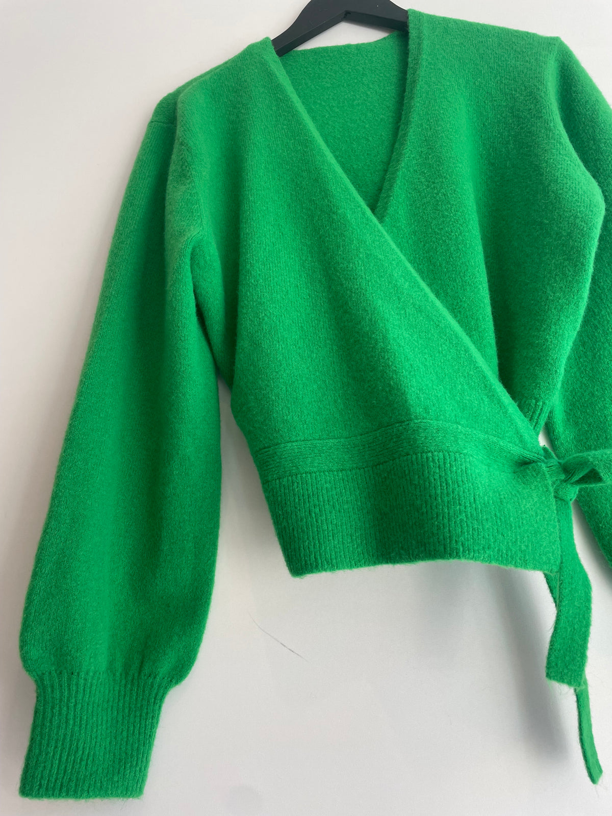 & Other Stories wrap cardigan Bright Green Size Small