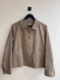 Seasalt Cornwall Jacket Khaki Organic Cotton Size 18