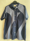 Folk SS Shirt Bold Print Navy/Blue Size 4