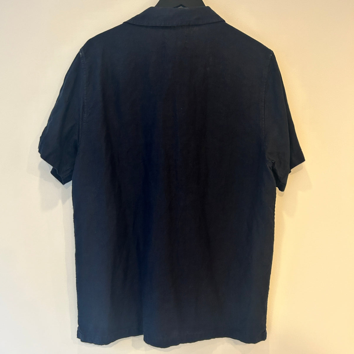 Folk linen shirt Navy 4