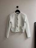 Mint Velvet woven jacket Cream Size XS