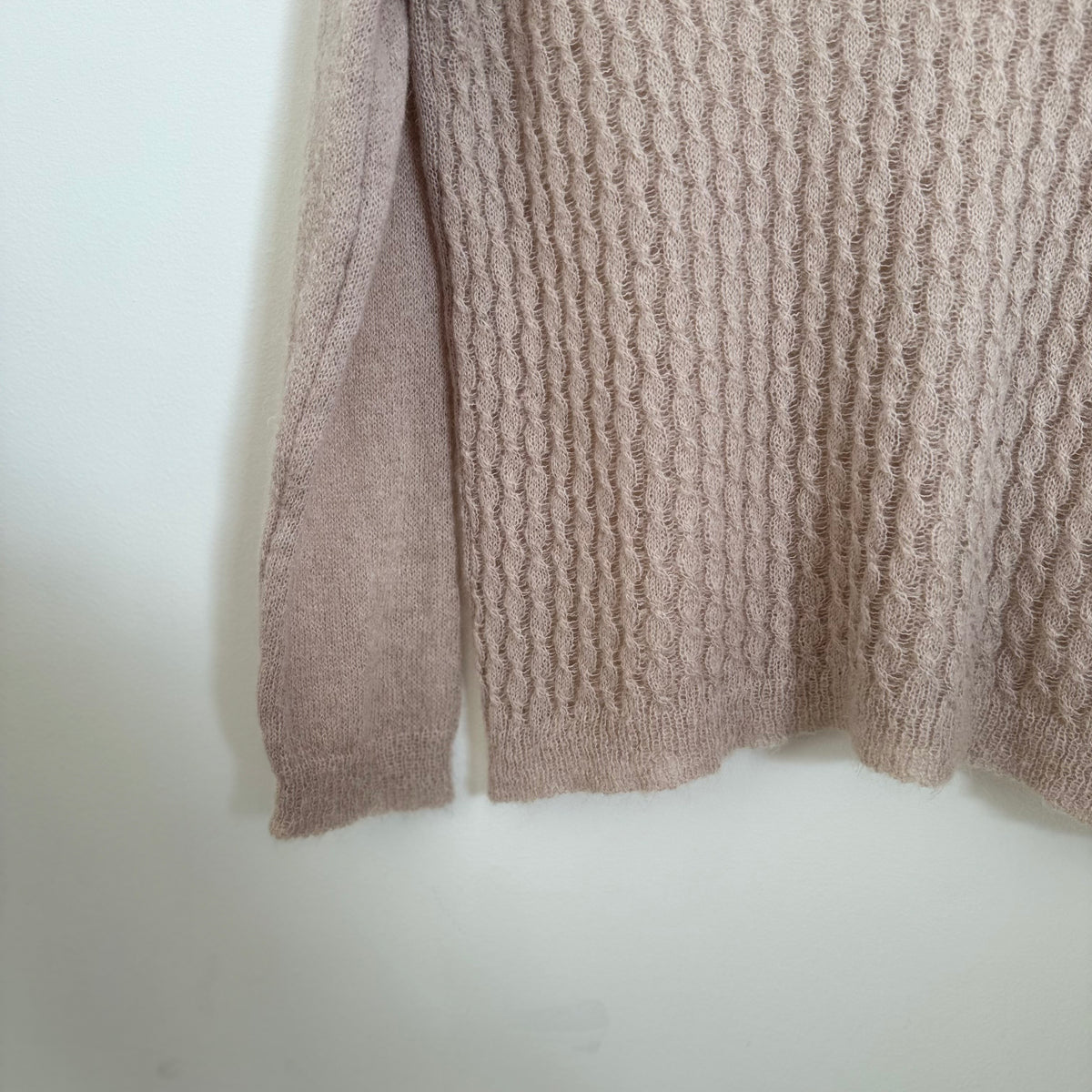 Luella open knit jumper Sand One Size