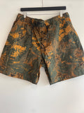 Timberland camo swirl print shorts Olive/Burnt Orange Size Large