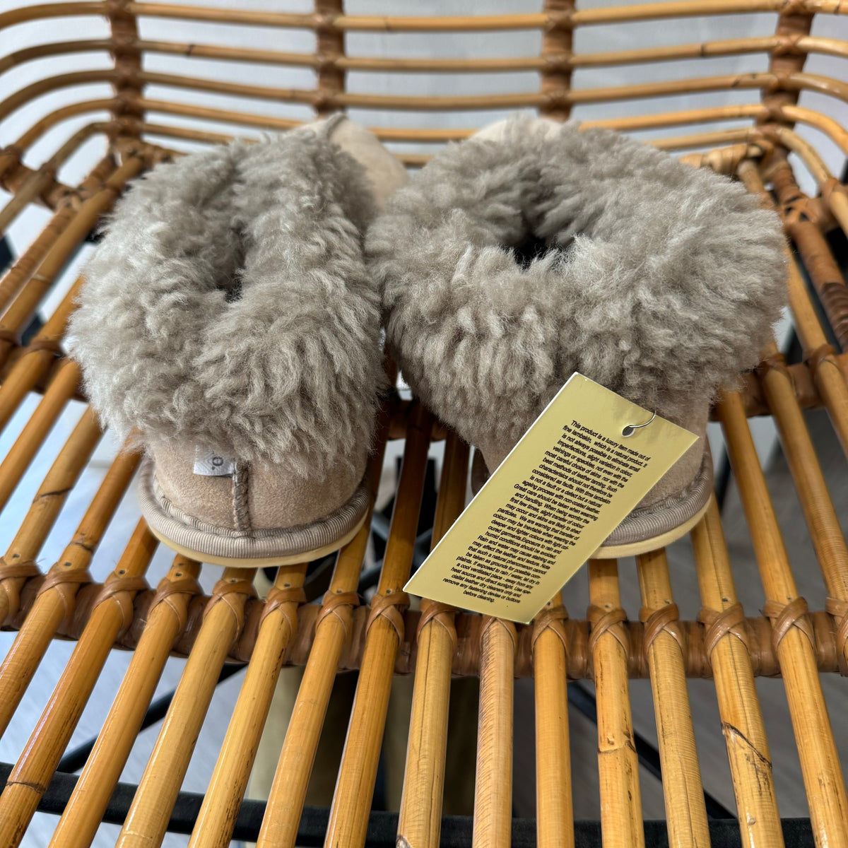 Celtic & Co sheepskin slipper Oatmeal Small