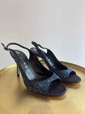 Gina embellished evening slingback Navy/Blues Size 7