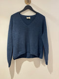 Poetry Preloved Cashmere ribbed Jumper Petrol Size 12