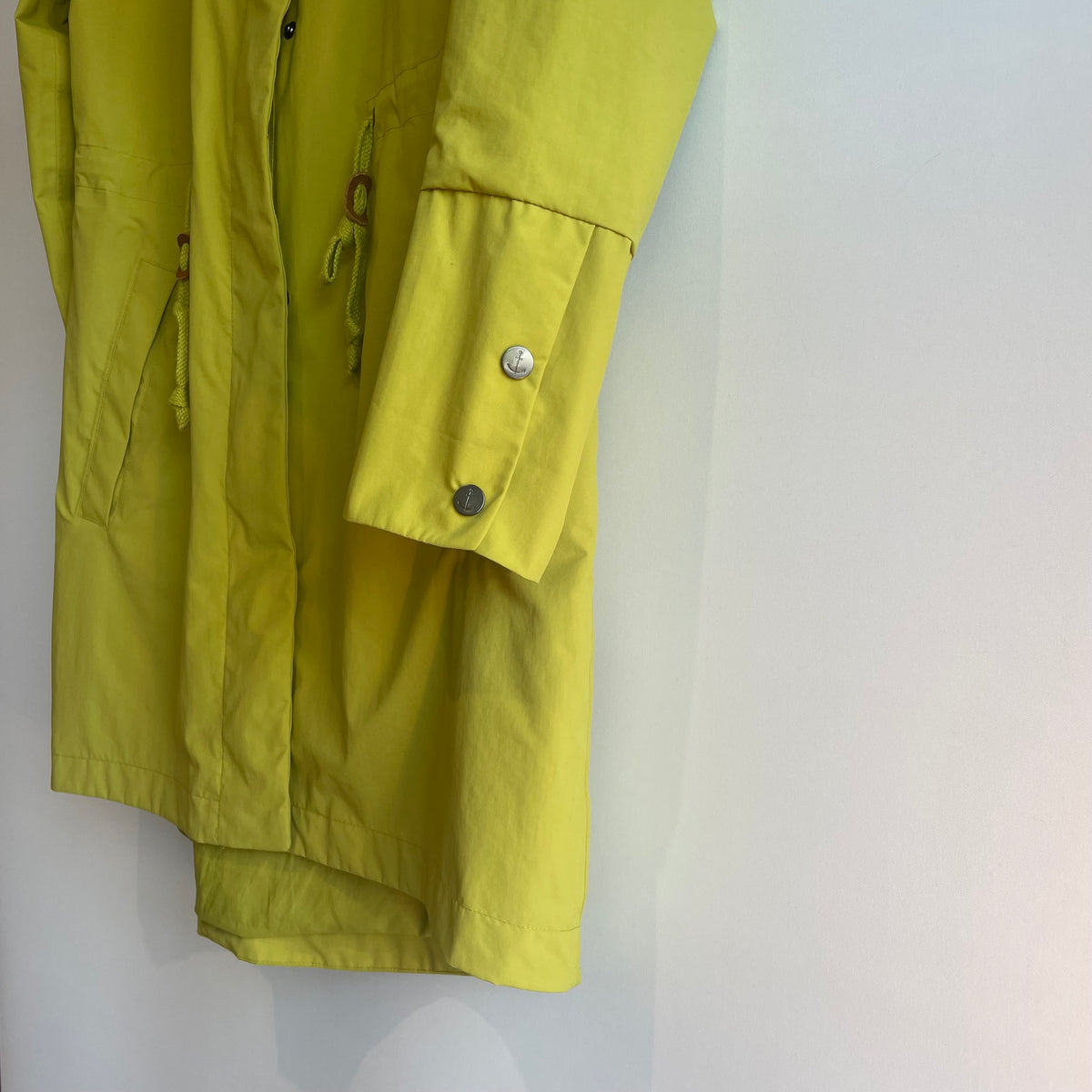 Seasalt Cornwall rain coat 'The Porthchapel Mac' Moss Size 12